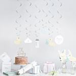 Babyshower-kierrekoristeet unisex