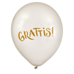 Grattis Lateksipallot Helmiäinen