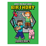 Minecraft-syntymäpäiväkortti