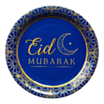 Eid Mubarak Lautaset Sininen
