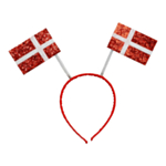Tanskan Lippu Glitter Hiuspanta