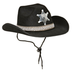 Sheriffi Cowboyhattu Musta