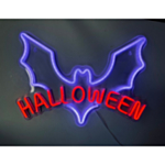 Halloween Lepakko LED Neon Kyltti