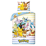 Pokémon® Pikachu Eevee puuvillaiset vuodevaatteet