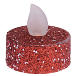 Glitter LED Tuikkukynttilä Punainen