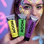 Neon UV Hieno Glitter Geeli Keltainen/Vihreä/Liila