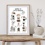 World Of Coffee Brewing A4 Juliste