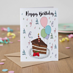 Happy Birthday Cake Kortti