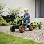 Claas® Traktori Etukuormaajalla & Perävaunulla Vihreä