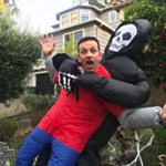 Puhallettava Grim Reaper Naamiaisasu