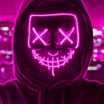 Halloween LED Naamari Pinkki