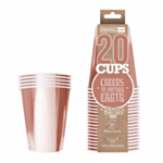 Original Cup -pahvimukit ruusukulta