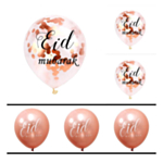 Eid Mubarak Konfetti-ilmapallot Ruusukulta