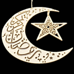 Eid Mubarak Puolikuu & Tähti Koriste