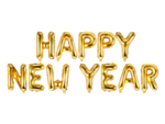 Happy New Year Folioilmapallot Kulta