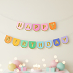 Happy Birthday Koristenauha Monivärinen