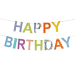 Happy Birthday Kirjainviirinauha Moniväri