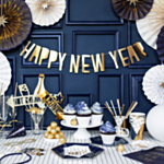 Happy New Year Kirjainnauha Kulta