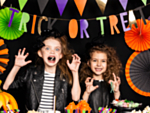 Värikäs Trick or Treat -kirjainnauha