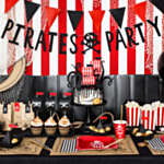 Pirates Party Kirjainnauha Musta