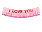 I Love You Viirinauha Vaaleanpunainen
