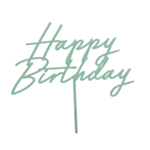 Happy Birthday Akryylikakkukoriste Matta Vihreä