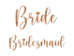 Bride & Bridesmaid Lasimerkit
