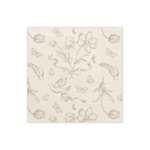 Kukkakuvioiset Servetit Beige