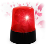 Mini Poliisivalo Punainen