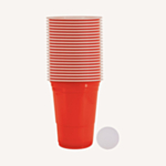 Beer Pong Kupit & Pallot Punainen
