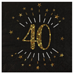 40-vuotisjuhlien lautasliinat