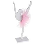 Ballerina Pöytäkoriste Figuuri Vaaleanpunainen