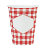 Ruudullinen Picnic Kertakäyttömukit