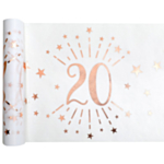 20-Vuotisjuhlien Kaitaliina Valkoinen/Ruusukulta
