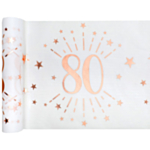 80-Vuotisjuhlien Kaitaliina Valkoinen/Ruusukulta
