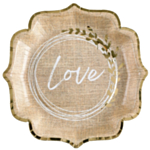 Love Kertakäyttölautaset Luonnollinen