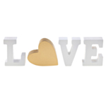 Love Kirjaimet Puu Norsunluu/Kulta