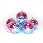 Diskopallot Sininen/Pinkki 8 cm