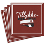 Punaiset Tillykke Med Huen -servetit