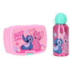 Lilo & Stitch® Eväsrasiasetti & Metalli Juomapullo Setti Vaaleanpunainen