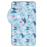 Lilo & Stitch® Puuvillalakana Vaaleansininen