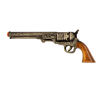 Western-pistooli, hopea/ruskea