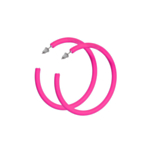 Rengas Korvakorut Neonpinkki