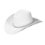Kimaltava Cowboyhattu Valkoinen