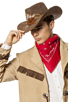 Cowboy-hattu höyhenillä