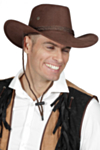 Ruskea cowboy-hattu