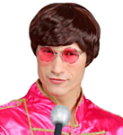 Beatles Peruukki Ruskea