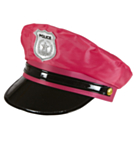 Neonpinkki poliisihattu