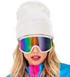 Afterski Laskettelulasit Valkoinen