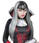 Vampyyrin Peruukki Mustaharmaa